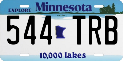 MN license plate 544TRB