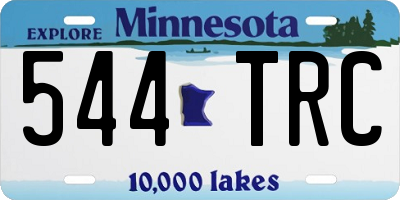 MN license plate 544TRC