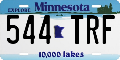 MN license plate 544TRF