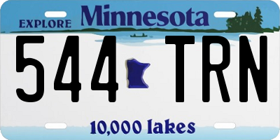 MN license plate 544TRN
