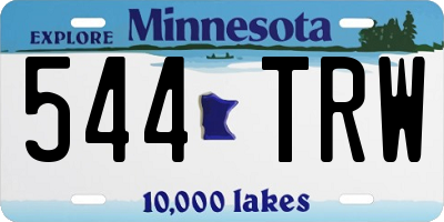 MN license plate 544TRW