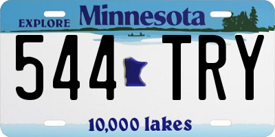 MN license plate 544TRY