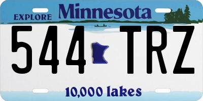 MN license plate 544TRZ