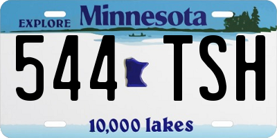 MN license plate 544TSH