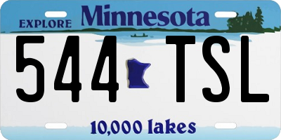 MN license plate 544TSL