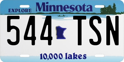 MN license plate 544TSN
