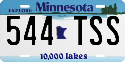 MN license plate 544TSS