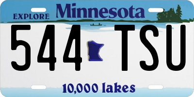 MN license plate 544TSU