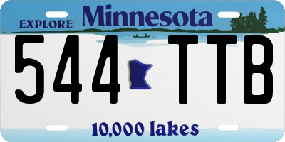 MN license plate 544TTB