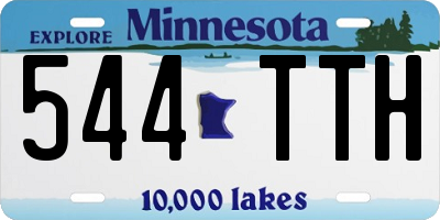 MN license plate 544TTH