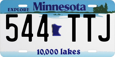 MN license plate 544TTJ