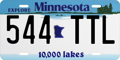 MN license plate 544TTL