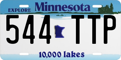 MN license plate 544TTP