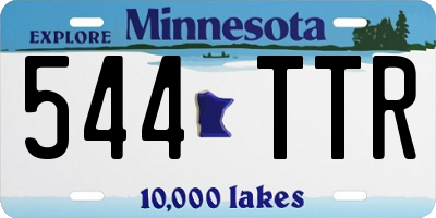 MN license plate 544TTR