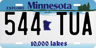 MN license plate 544TUA