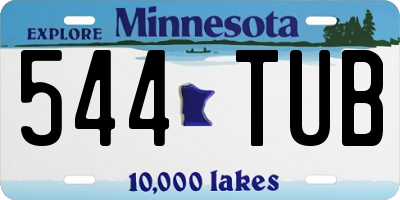MN license plate 544TUB