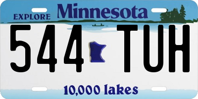 MN license plate 544TUH