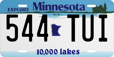 MN license plate 544TUI