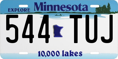 MN license plate 544TUJ