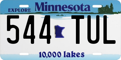 MN license plate 544TUL