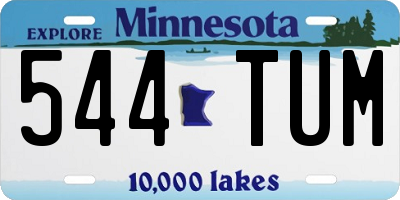 MN license plate 544TUM