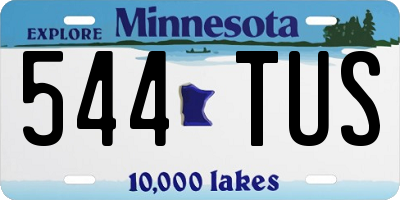 MN license plate 544TUS