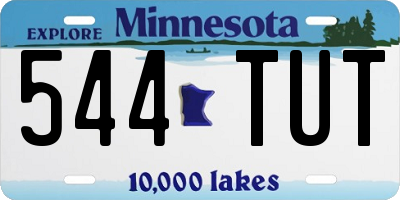 MN license plate 544TUT