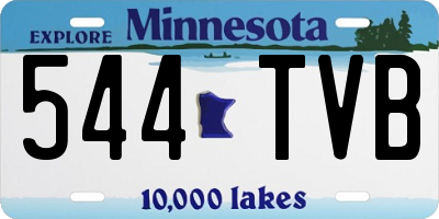 MN license plate 544TVB