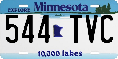 MN license plate 544TVC