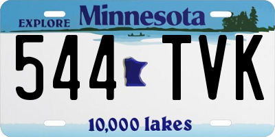 MN license plate 544TVK