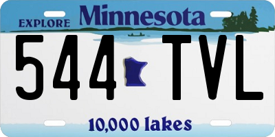 MN license plate 544TVL
