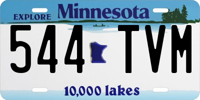 MN license plate 544TVM
