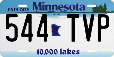 MN license plate 544TVP
