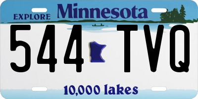 MN license plate 544TVQ