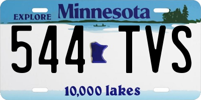 MN license plate 544TVS