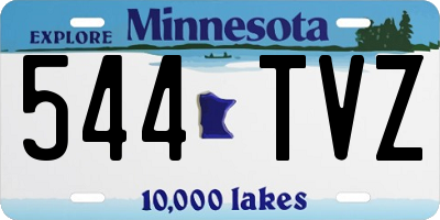 MN license plate 544TVZ