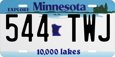 MN license plate 544TWJ