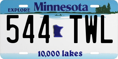 MN license plate 544TWL