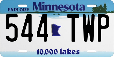 MN license plate 544TWP