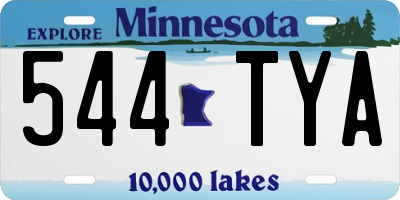 MN license plate 544TYA
