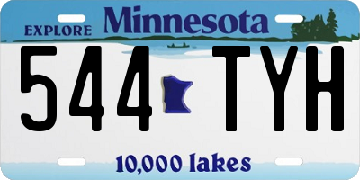 MN license plate 544TYH