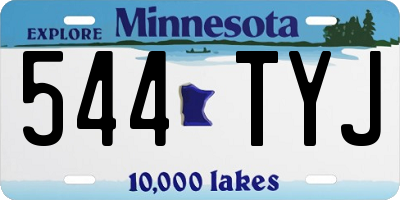 MN license plate 544TYJ