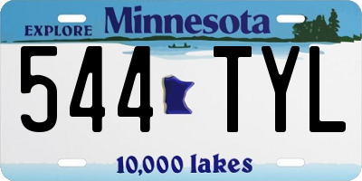 MN license plate 544TYL