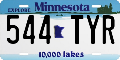 MN license plate 544TYR