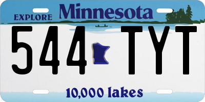 MN license plate 544TYT