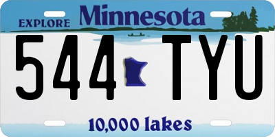 MN license plate 544TYU