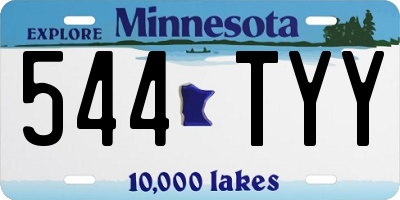 MN license plate 544TYY