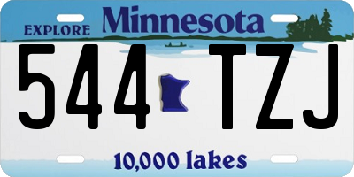 MN license plate 544TZJ