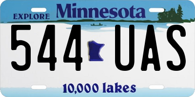 MN license plate 544UAS