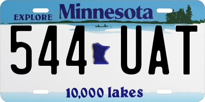 MN license plate 544UAT